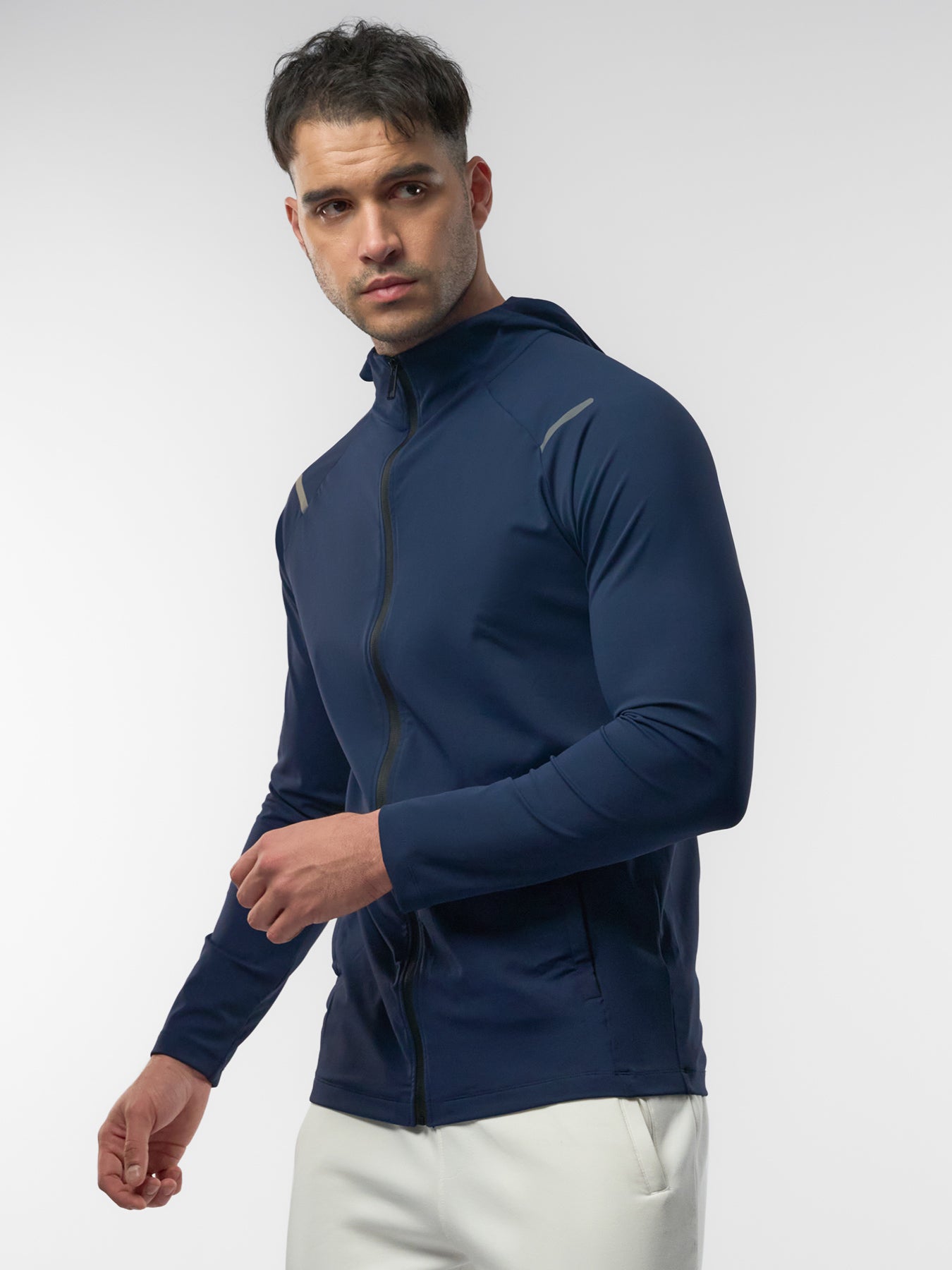 SmoothBlend Quick Dry Sports Fitness Hooded Jacket