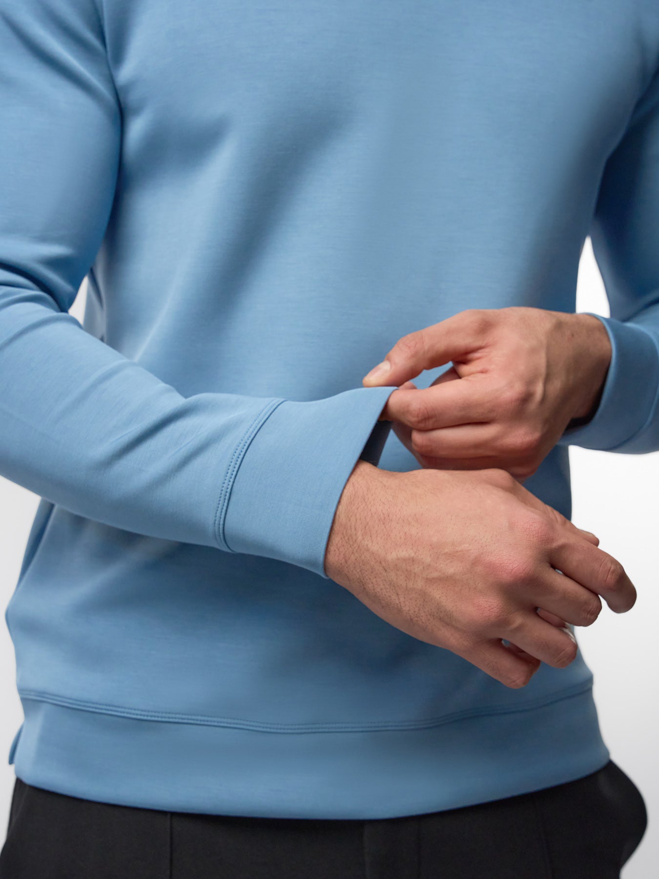 Modal Blend Long Sleeve Hoodie