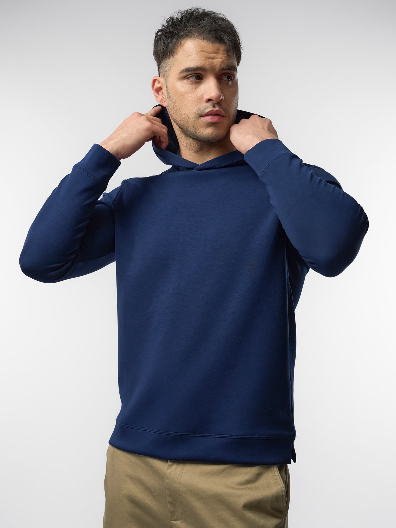 Modal Blend Long Sleeve Hoodie