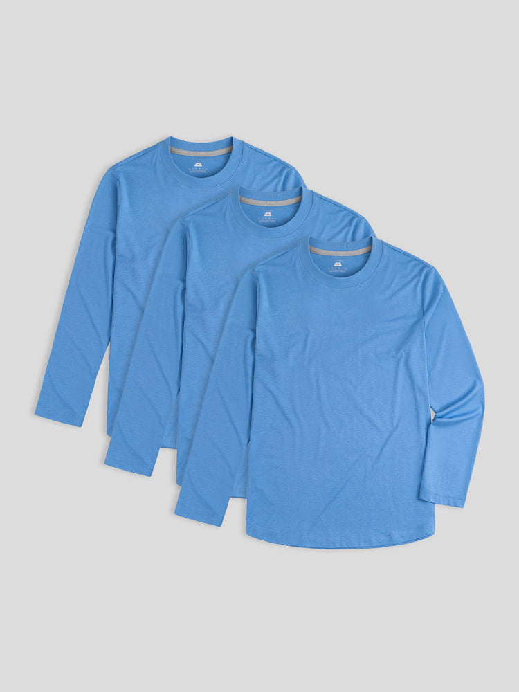 Staysmooth Classic Fit Long Sleeve Tee 3-Pack: New Colors | 