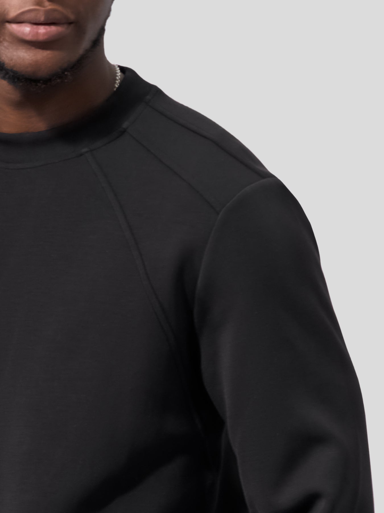 Modal Blend Fall Panel Sweatshirt Wrinkle Resistant Daily Wear