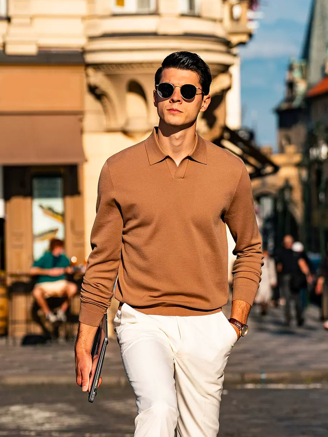 GentleKnit Washable Merino Polo Sweater