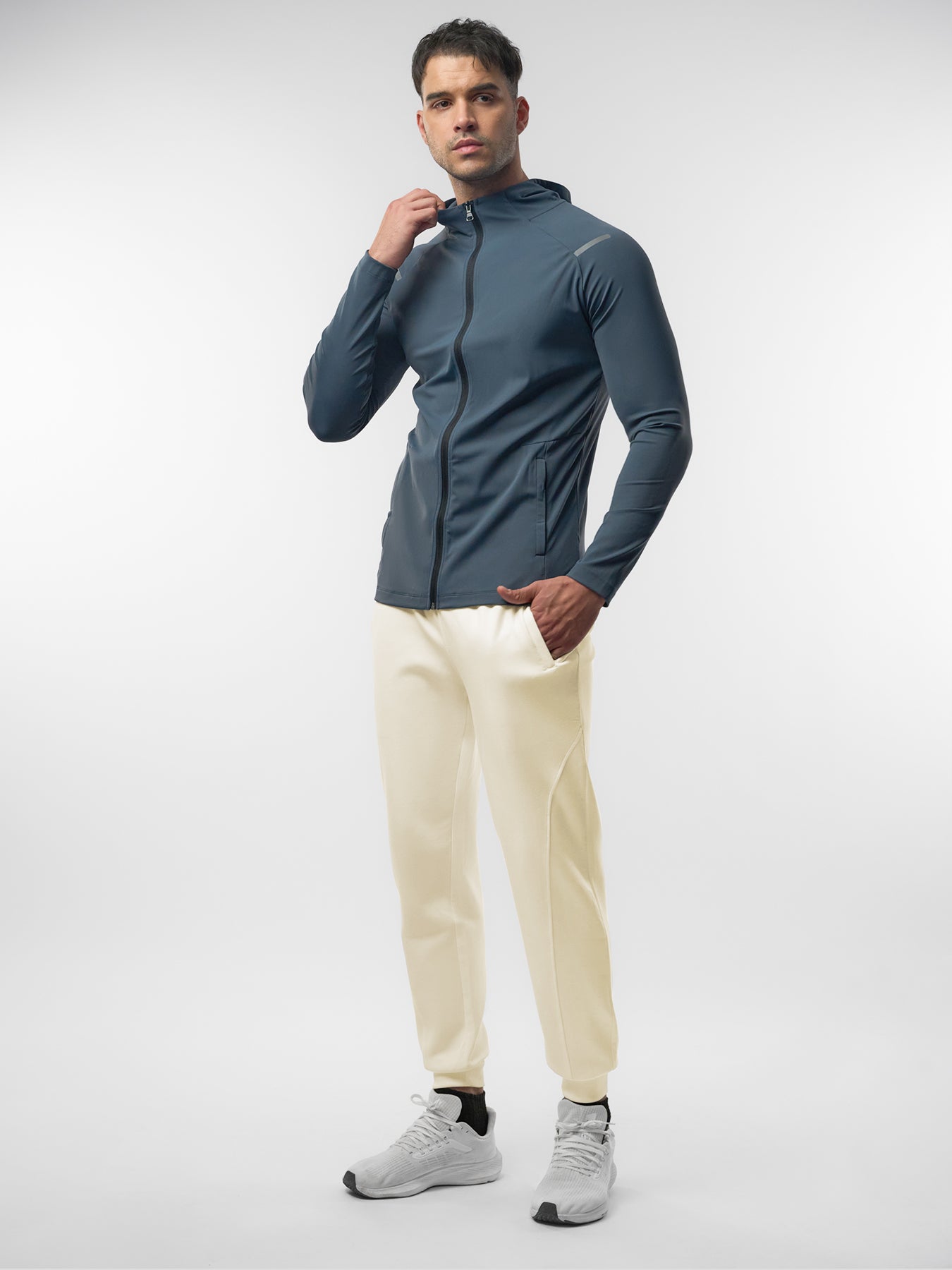 SmoothBlend Half Zip Mock Neck Tee: Zip Same Color – Fioboc