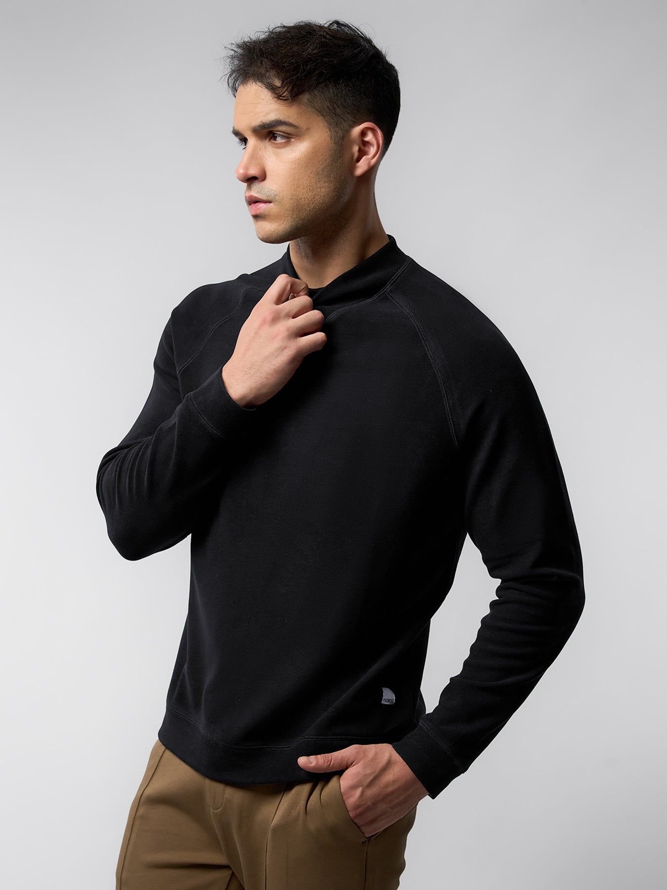 Thermo Fleece Mock Neck Sweatshirt
