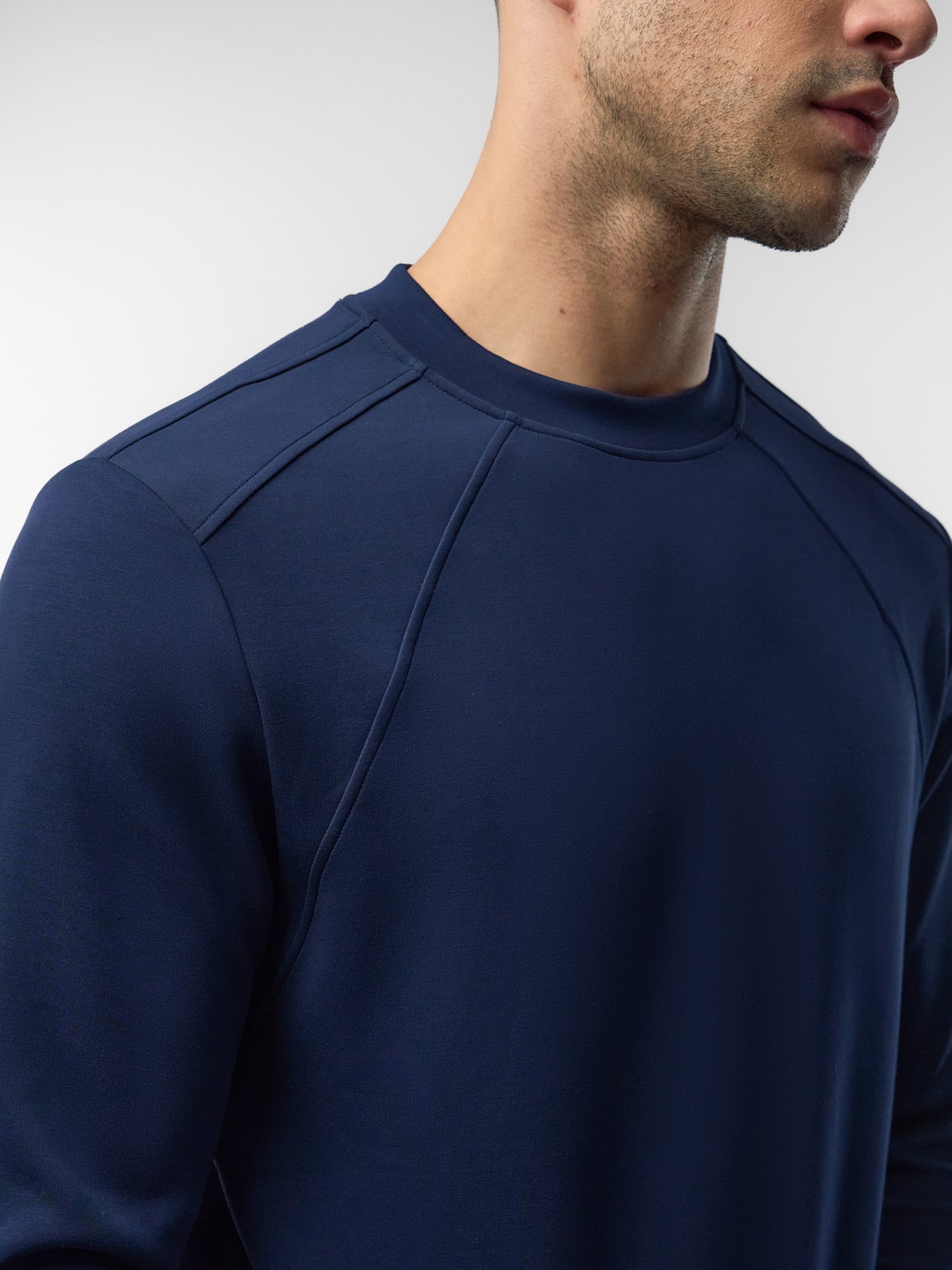 Modal Blend Fall Panel Sweatshirt Wrinkle Resistant Daily Wear