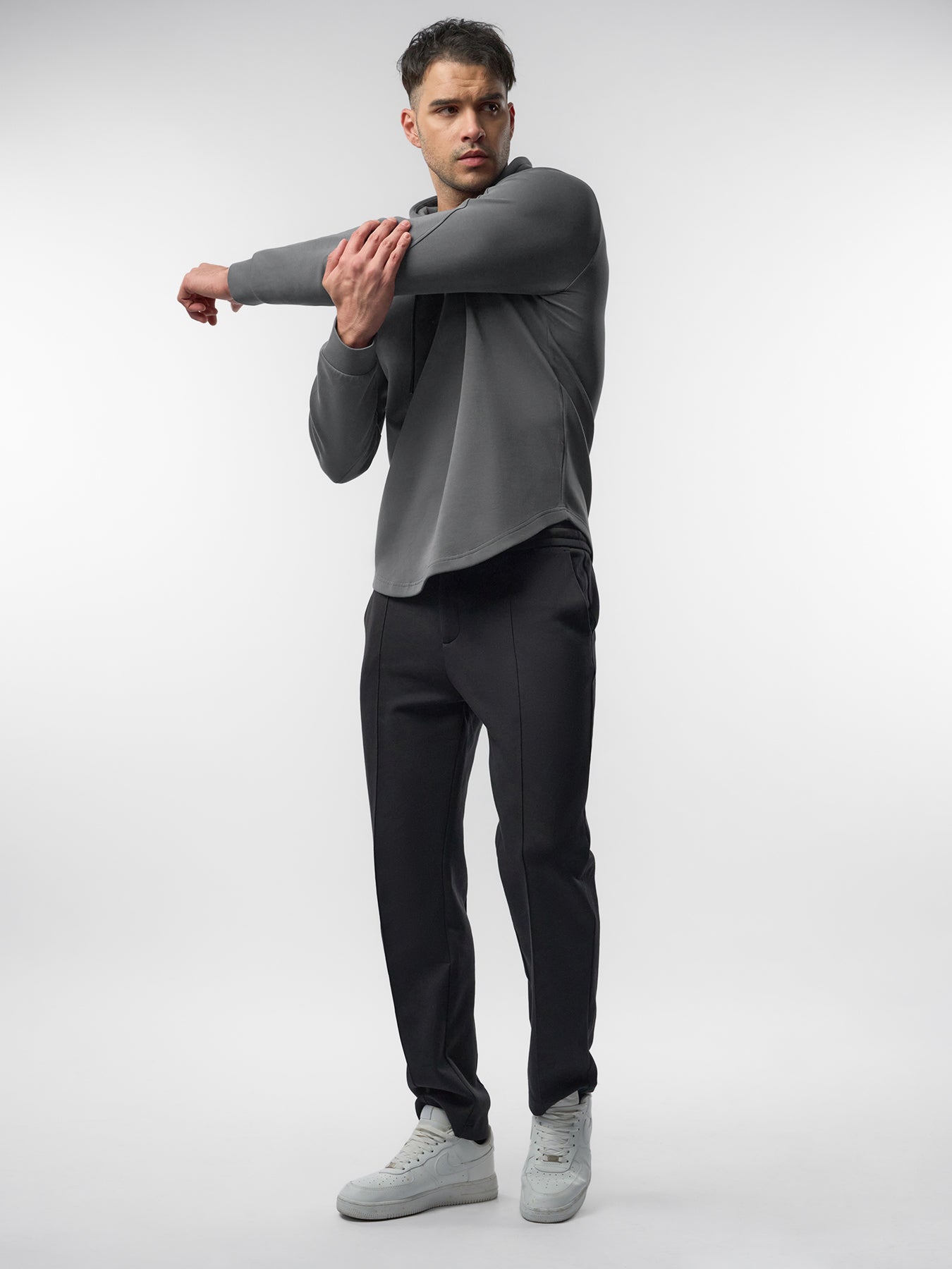 CozySpacer Curve Hem Hoodie