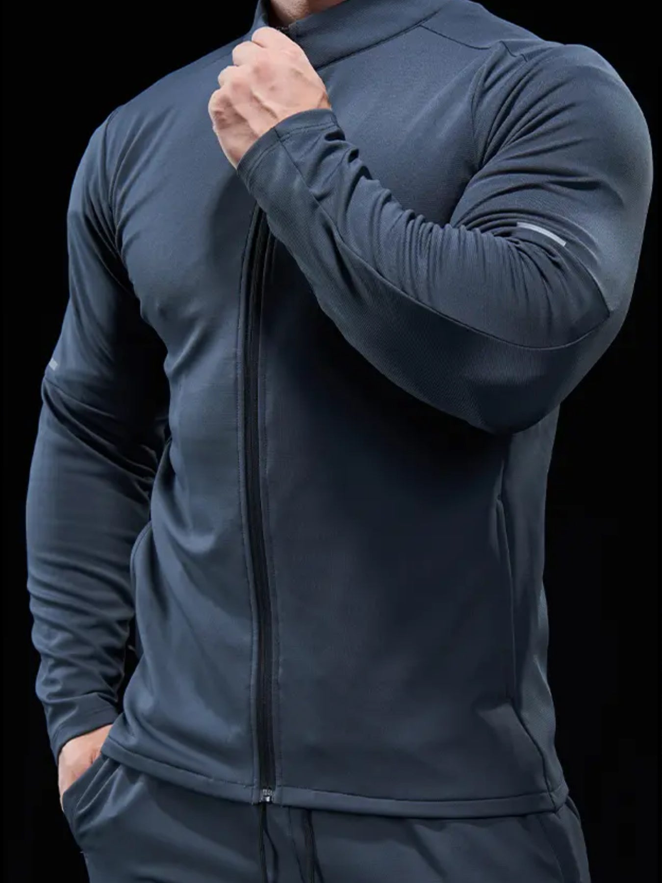 SmoothBlend ElevateMotion Quick Dry Stand Collar Sports Fitness Jacket