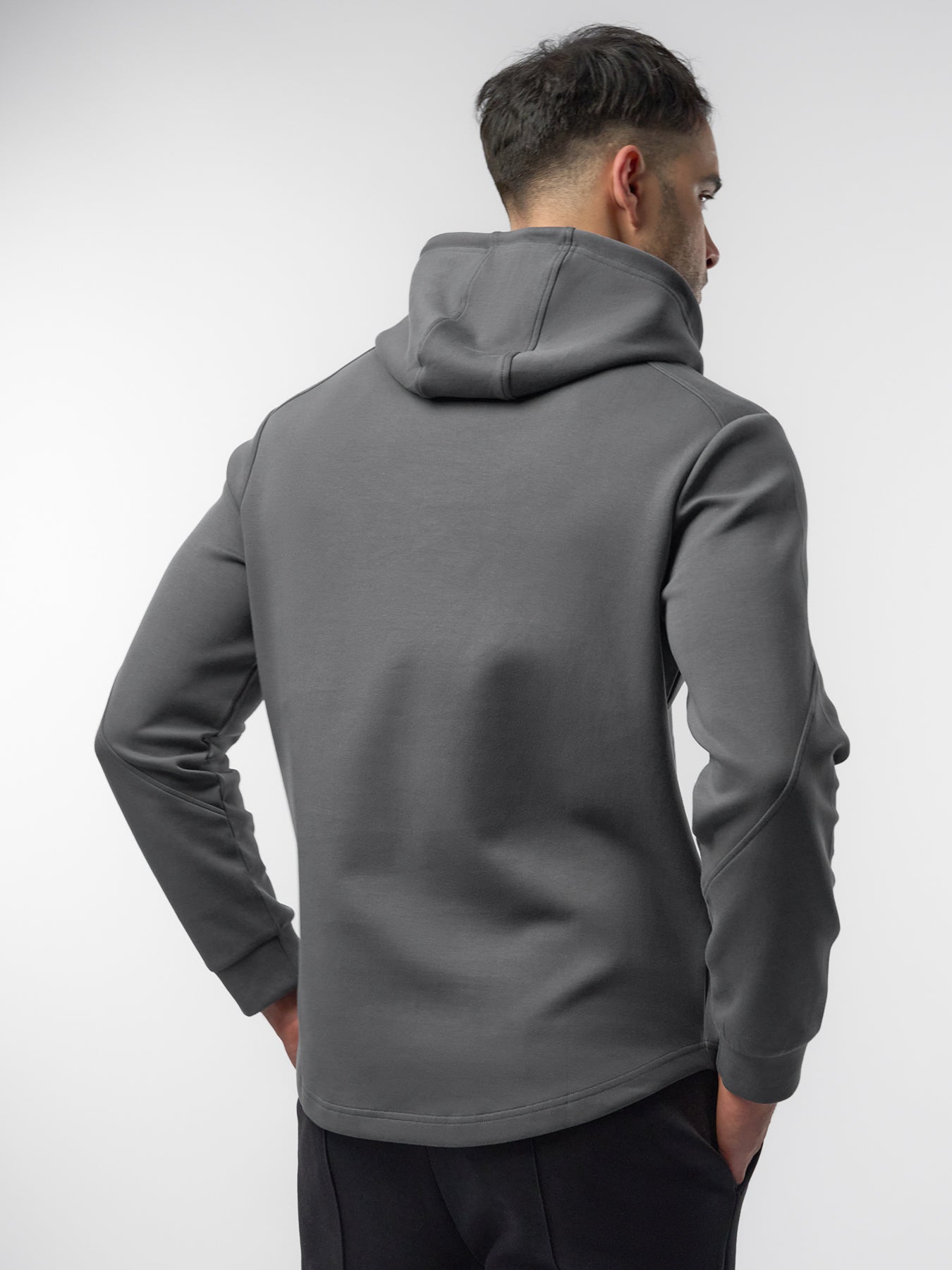 CozySpacer Curve Hem Hoodie
