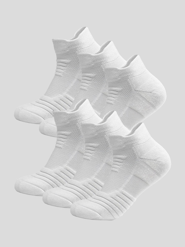 Solid Color Cotton Low Socks 6-Pack | 