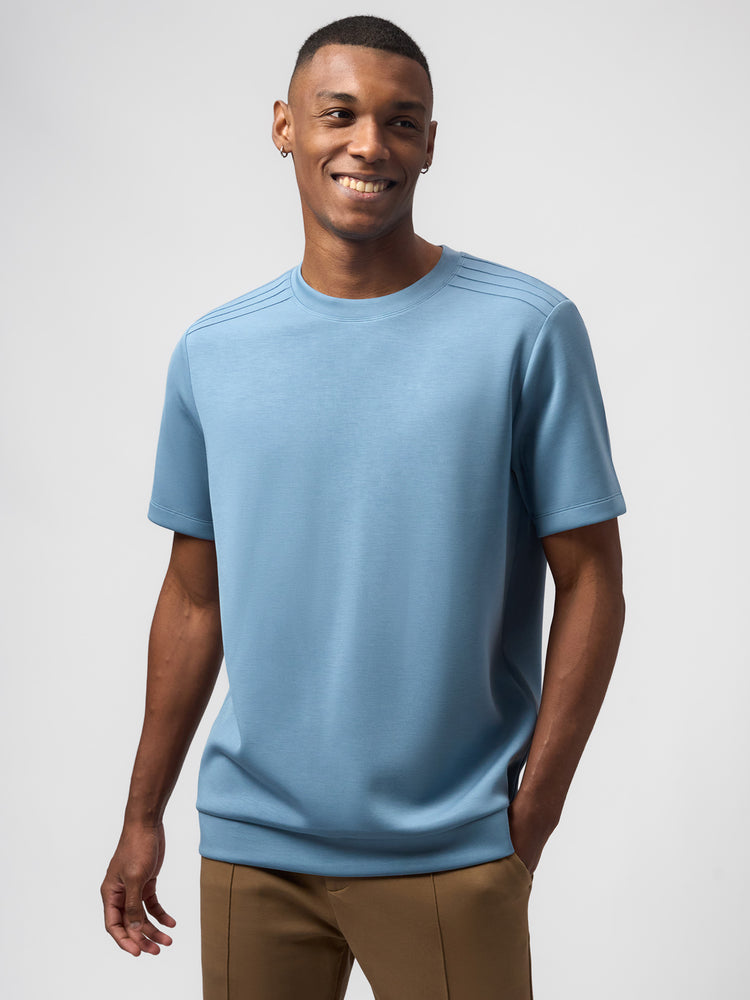 Modal Blend Short Sleeve Tee Shoulder Stitch | 