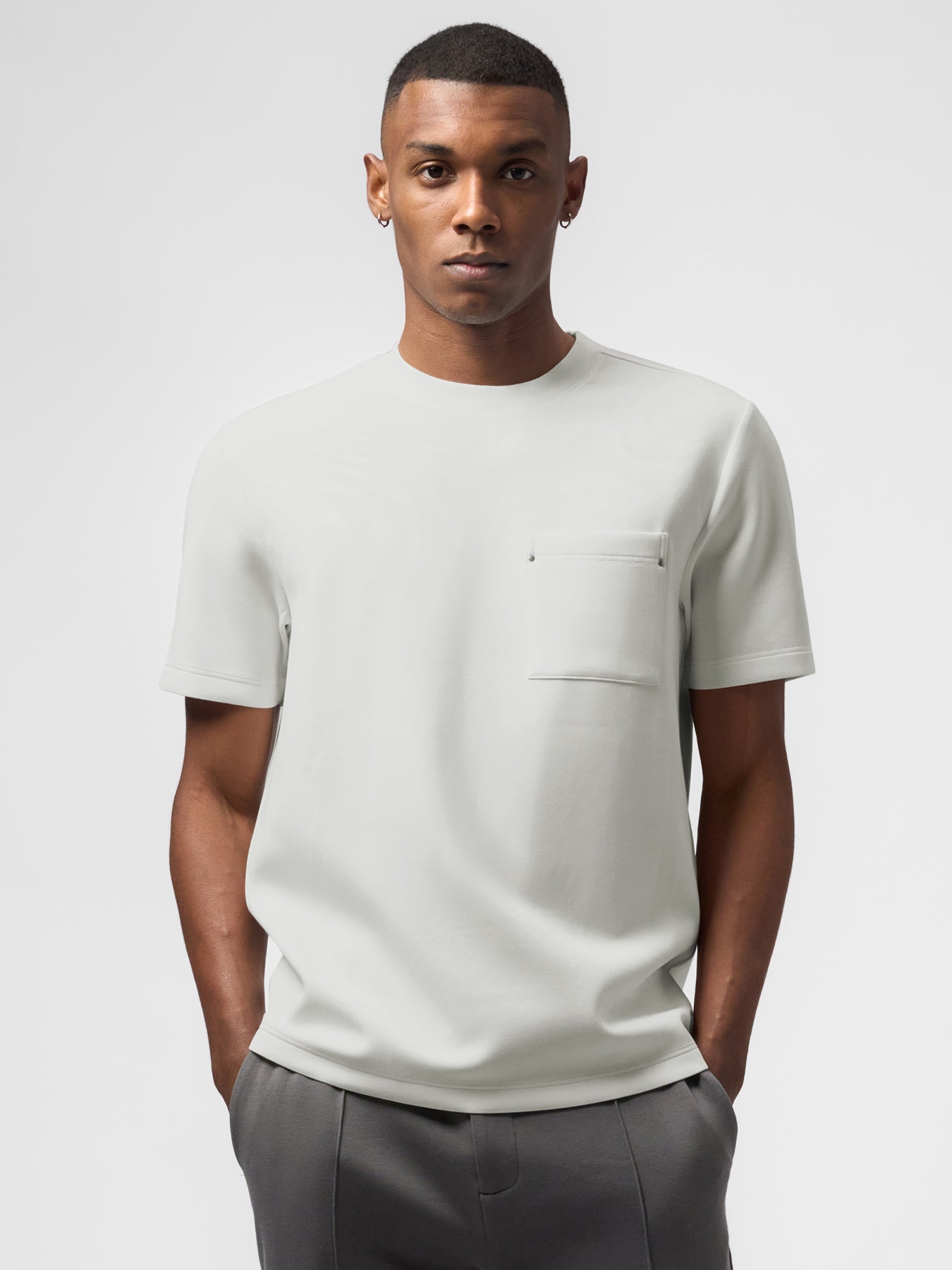 Modal Blend Pocket Tee with Rivet