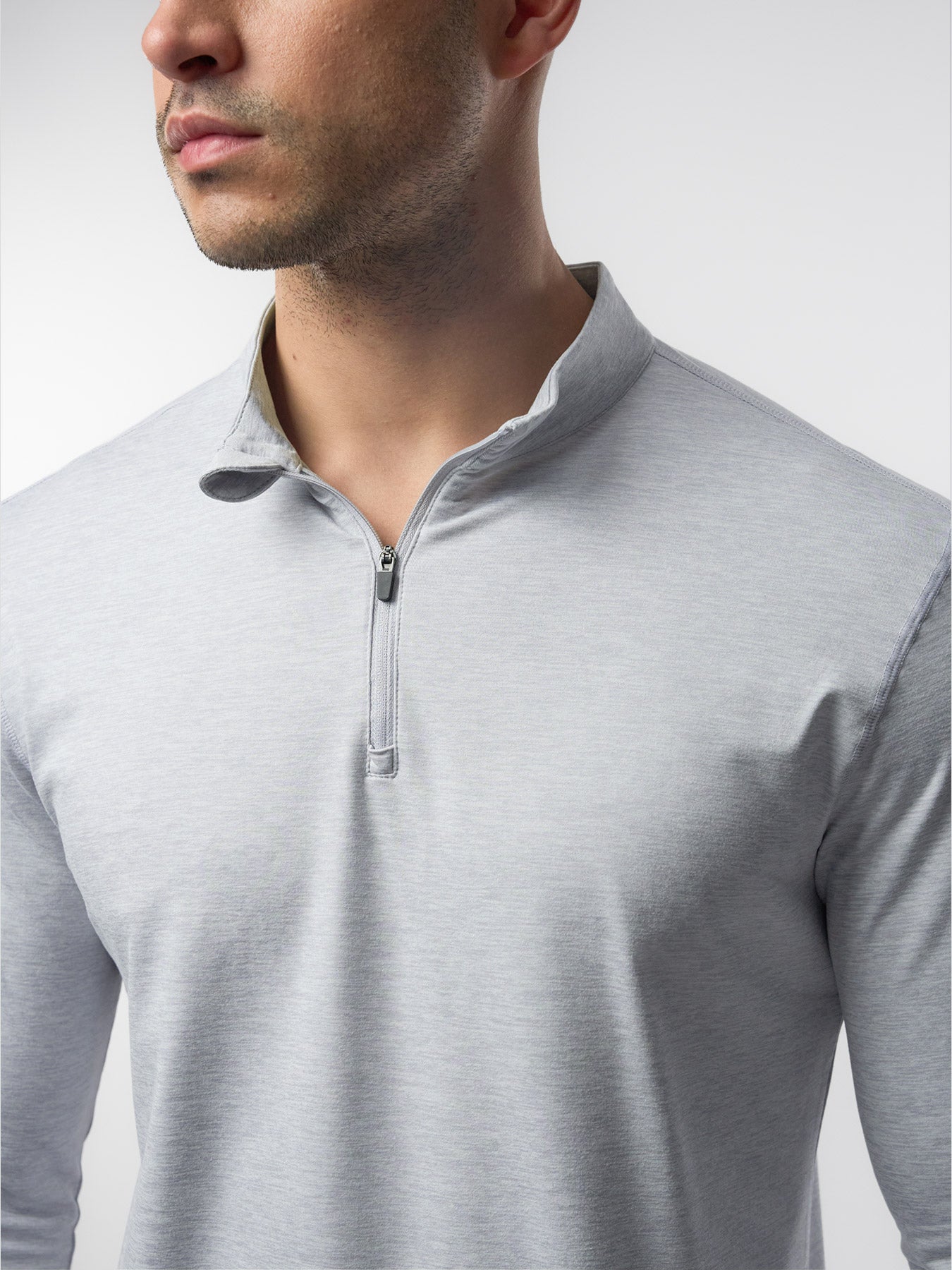 Velou Half Zip Long Sleeve Tee