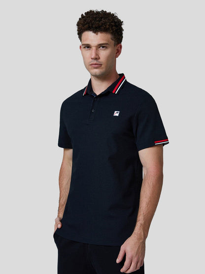 Classic Jacquard Collar Polo Shirt