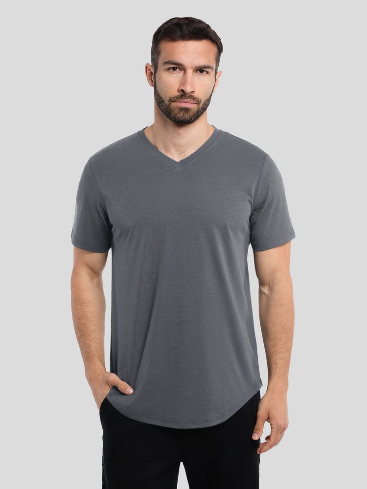 StayCool 2.0 V-neck Elongated Tee: Slim Fit | 