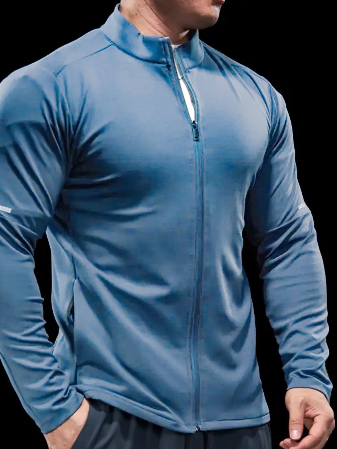 SmoothBlend ElevateMotion Quick Dry Stand Collar Sports Fitness Jacket