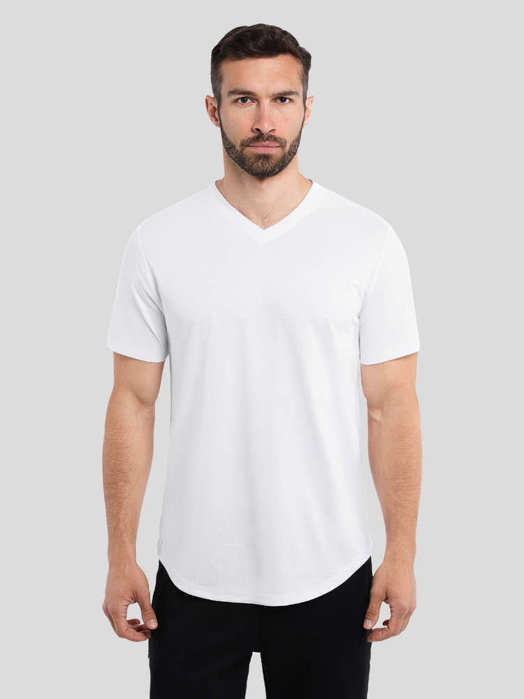 StayCool 2.0 V-neck Elongated Tee: Classic Fit | 