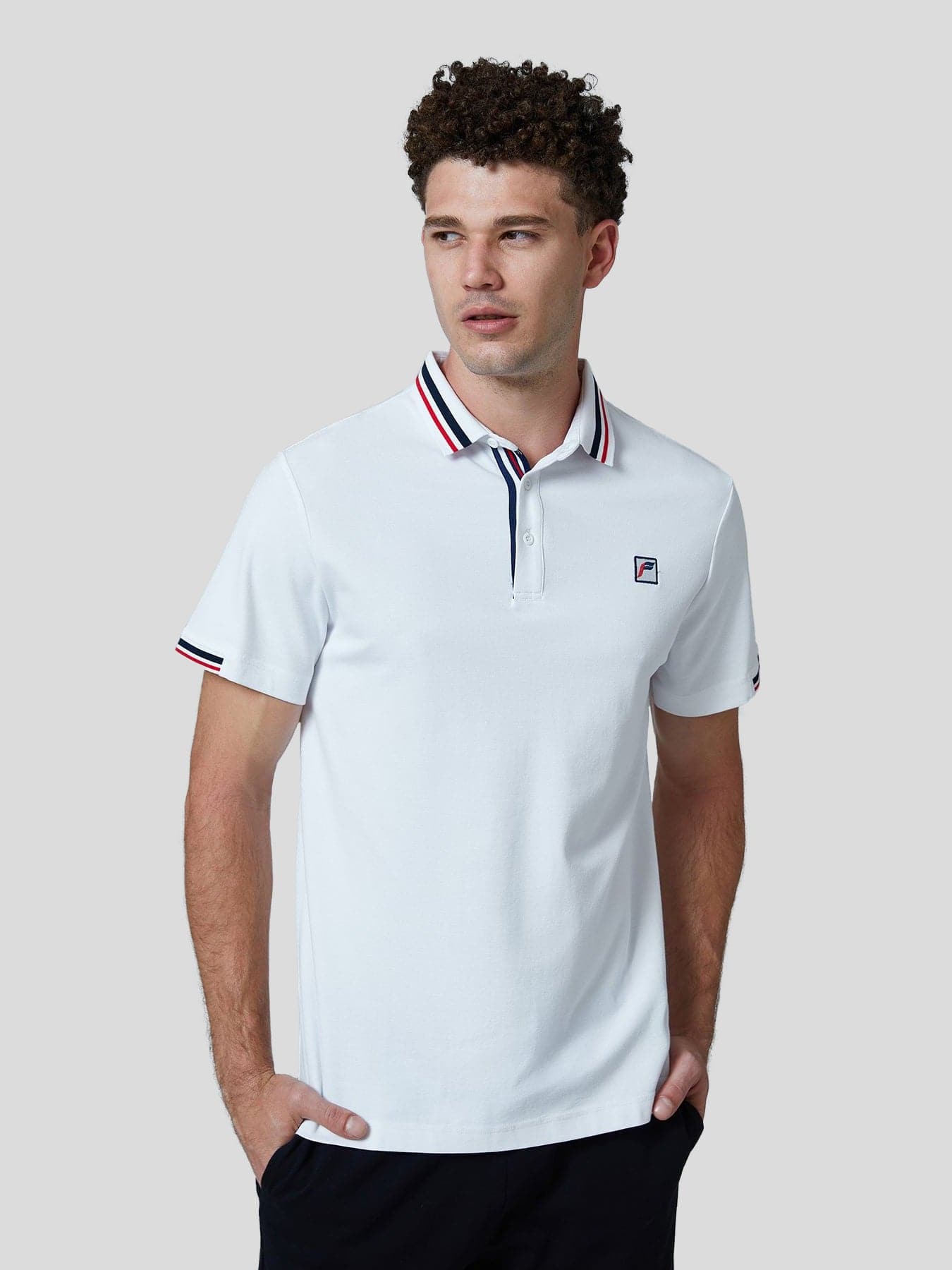 Classic Jacquard Collar Polo Shirt