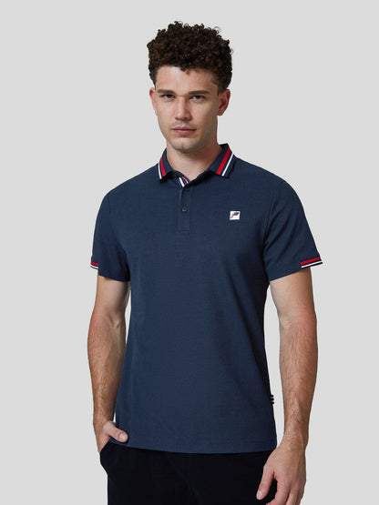 Classic Jacquard Collar Polo Shirt