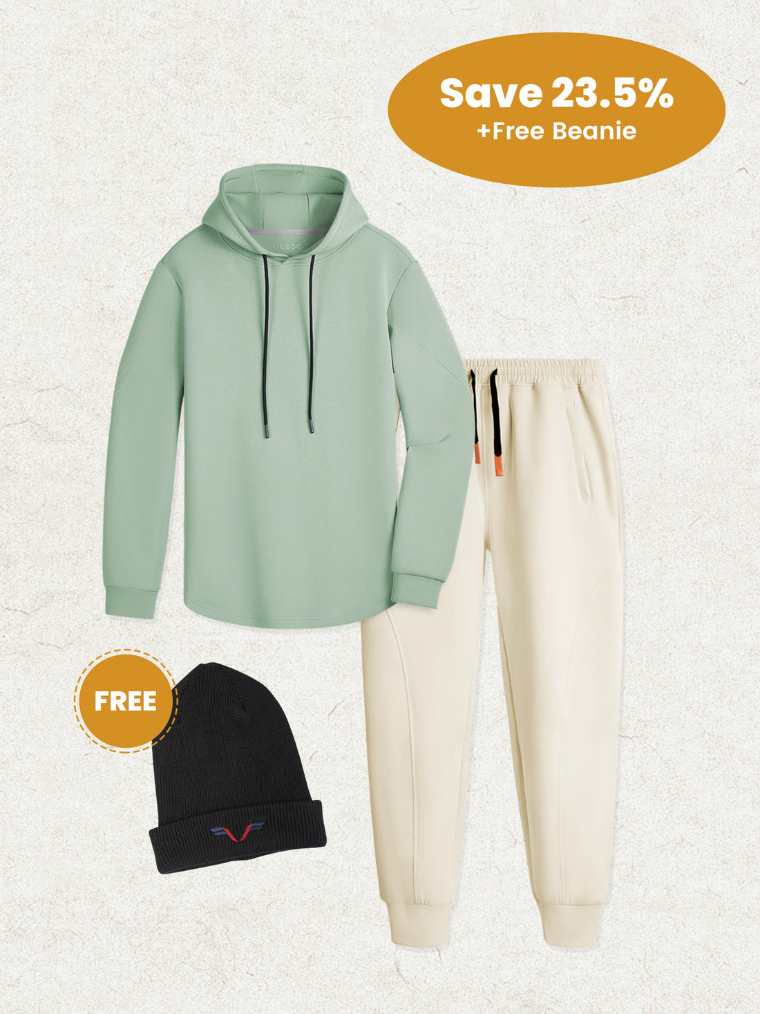 Cozyspacer Curve Hem Hoodie And Jogger Set | 