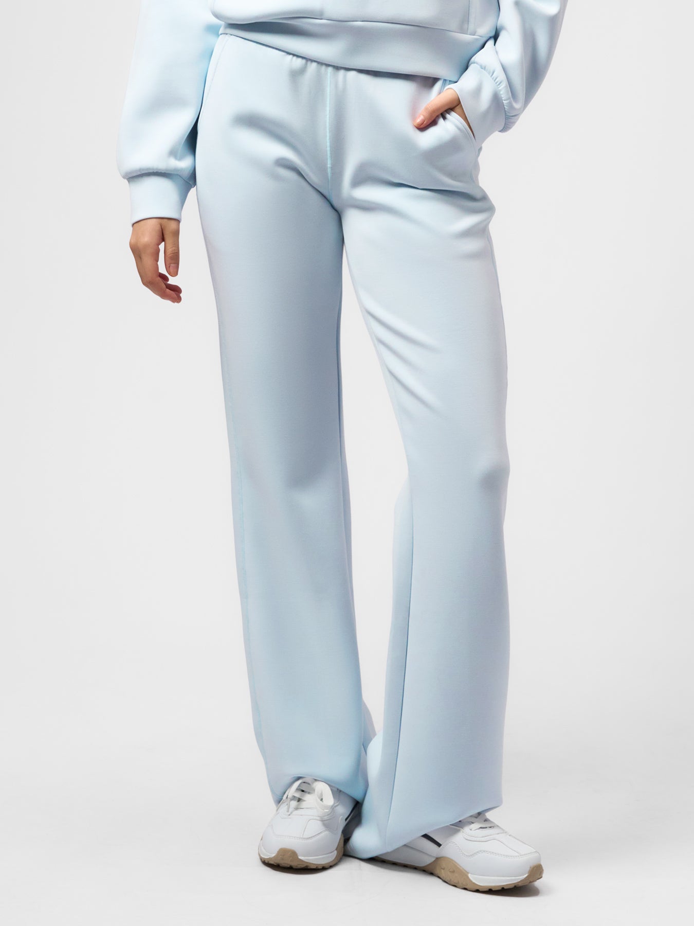 Modal Blend Drawstring Flare Pants
