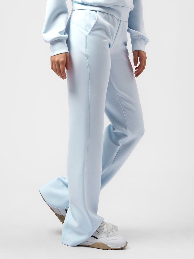 Modal Blend Drawstring Flare Pants