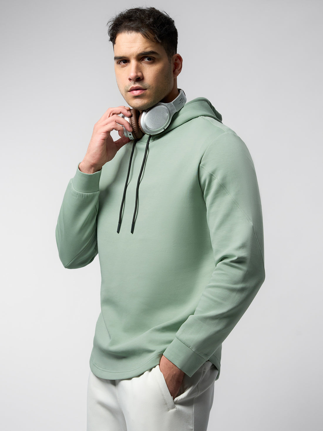 CozySpacer Curve Hem Hoodie | 