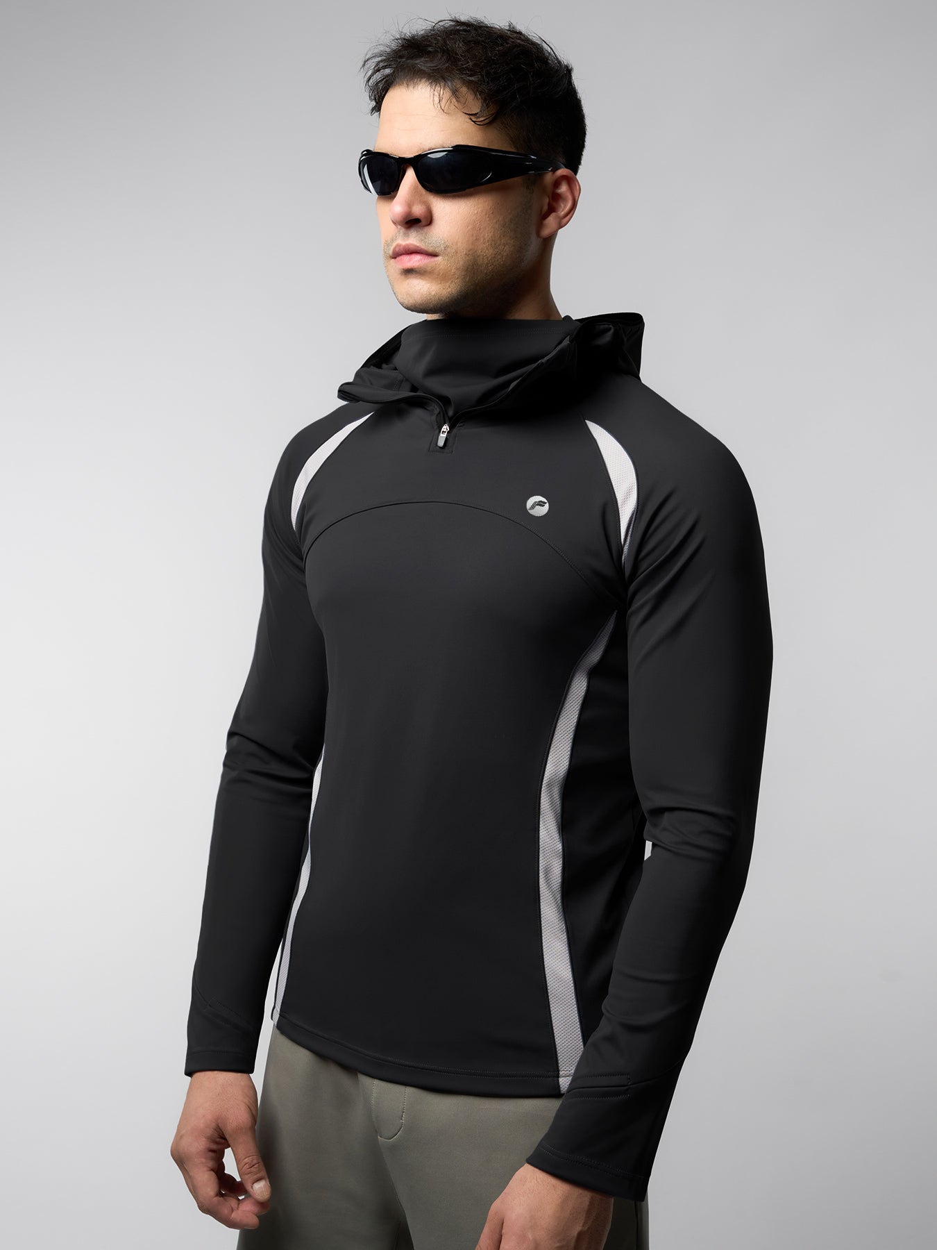 SmoothBlend Half Zip Aero Shield Mask Hoodie