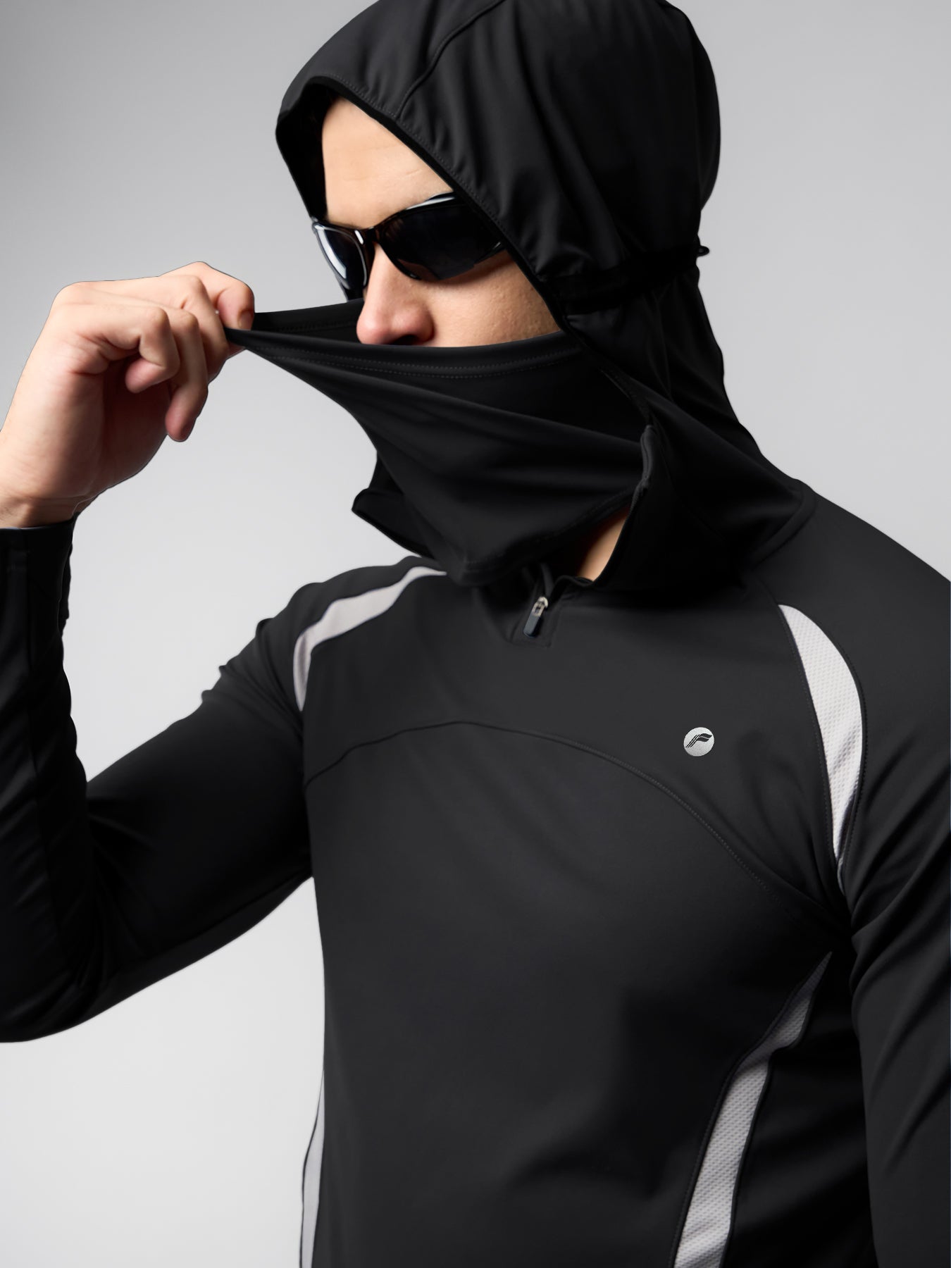SmoothBlend Half Zip Aero Shield Mask Hoodie
