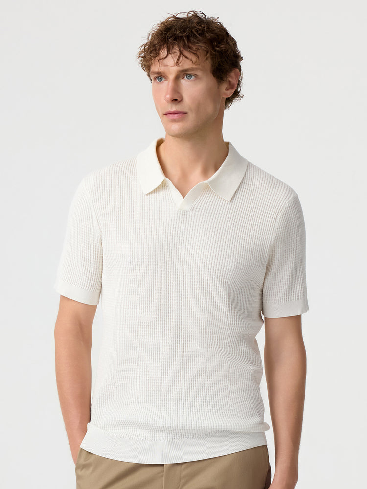 FlexKnit Active Knitted Buttonless Polo | 