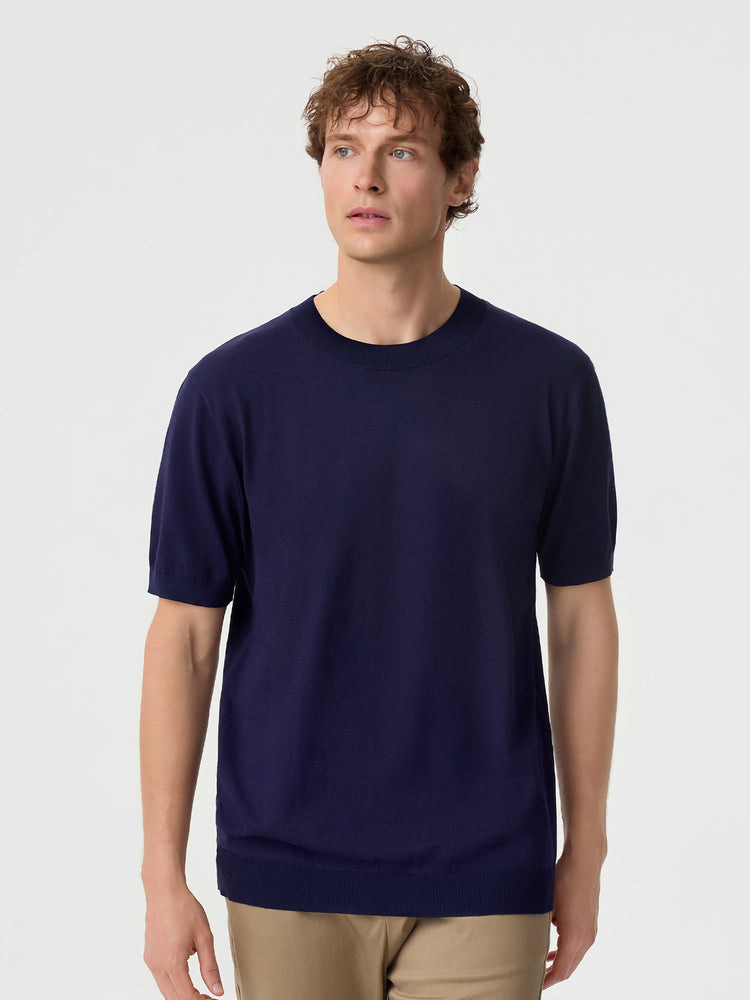 GentleKnit Short Sleeve Knitted T-Shirt | 