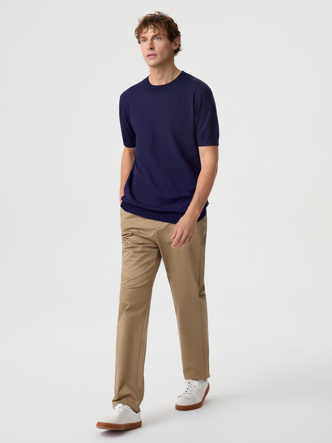 GentleKnit Short Sleeve Knitted T-Shirt