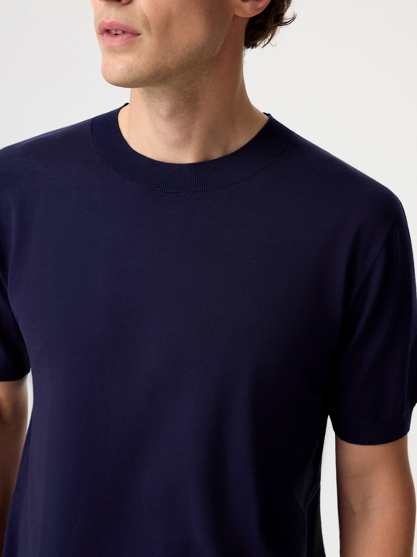 GentleKnit Short Sleeve Knitted T-Shirt