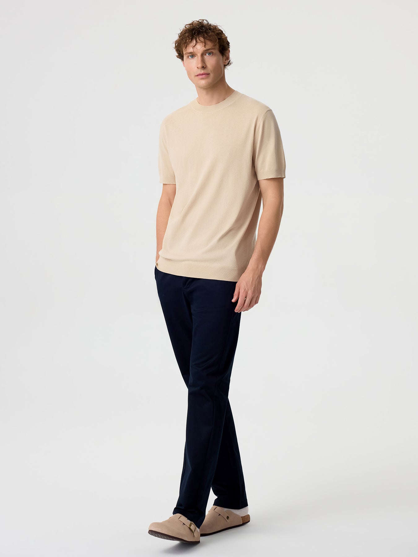 GentleKnit Short Sleeve Knitted T-Shirt