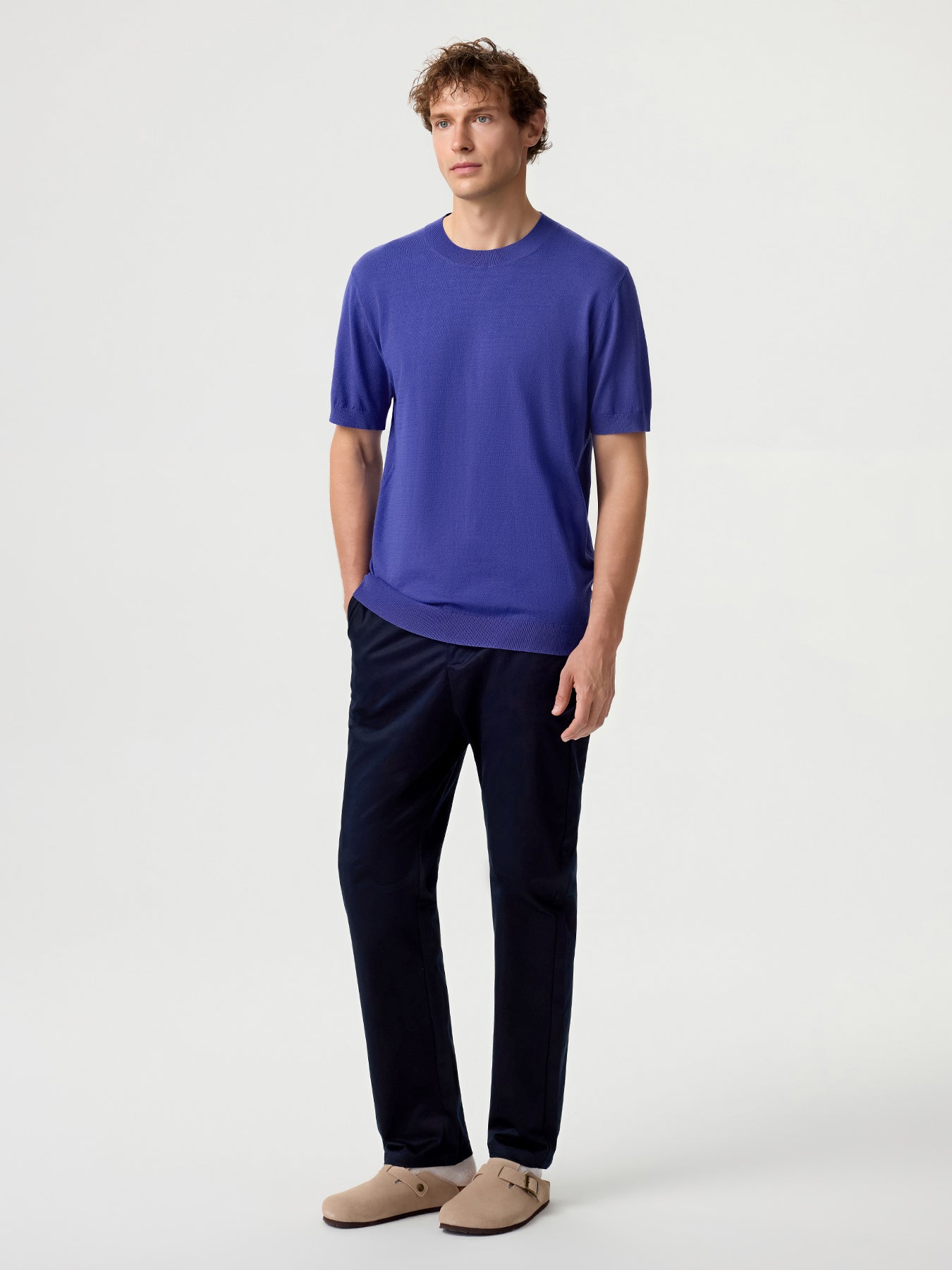 GentleKnit Short Sleeve Knitted T-Shirt