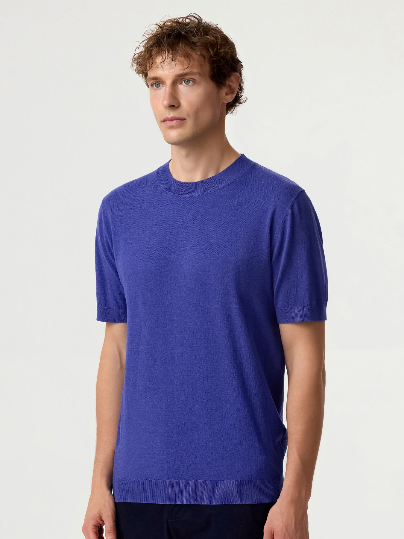 GentleKnit Short Sleeve Knitted T-Shirt