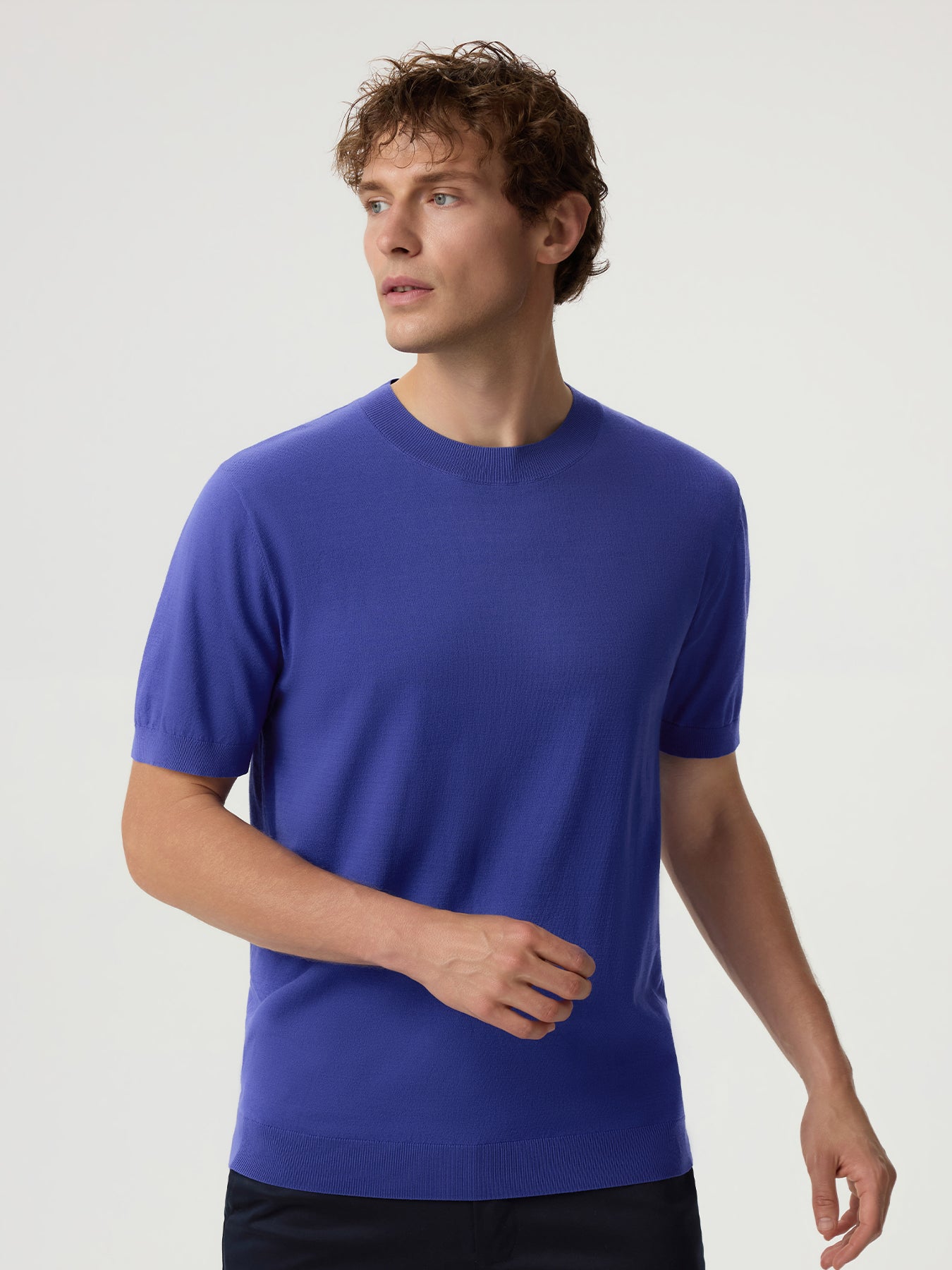 GentleKnit Short Sleeve Knitted T-Shirt