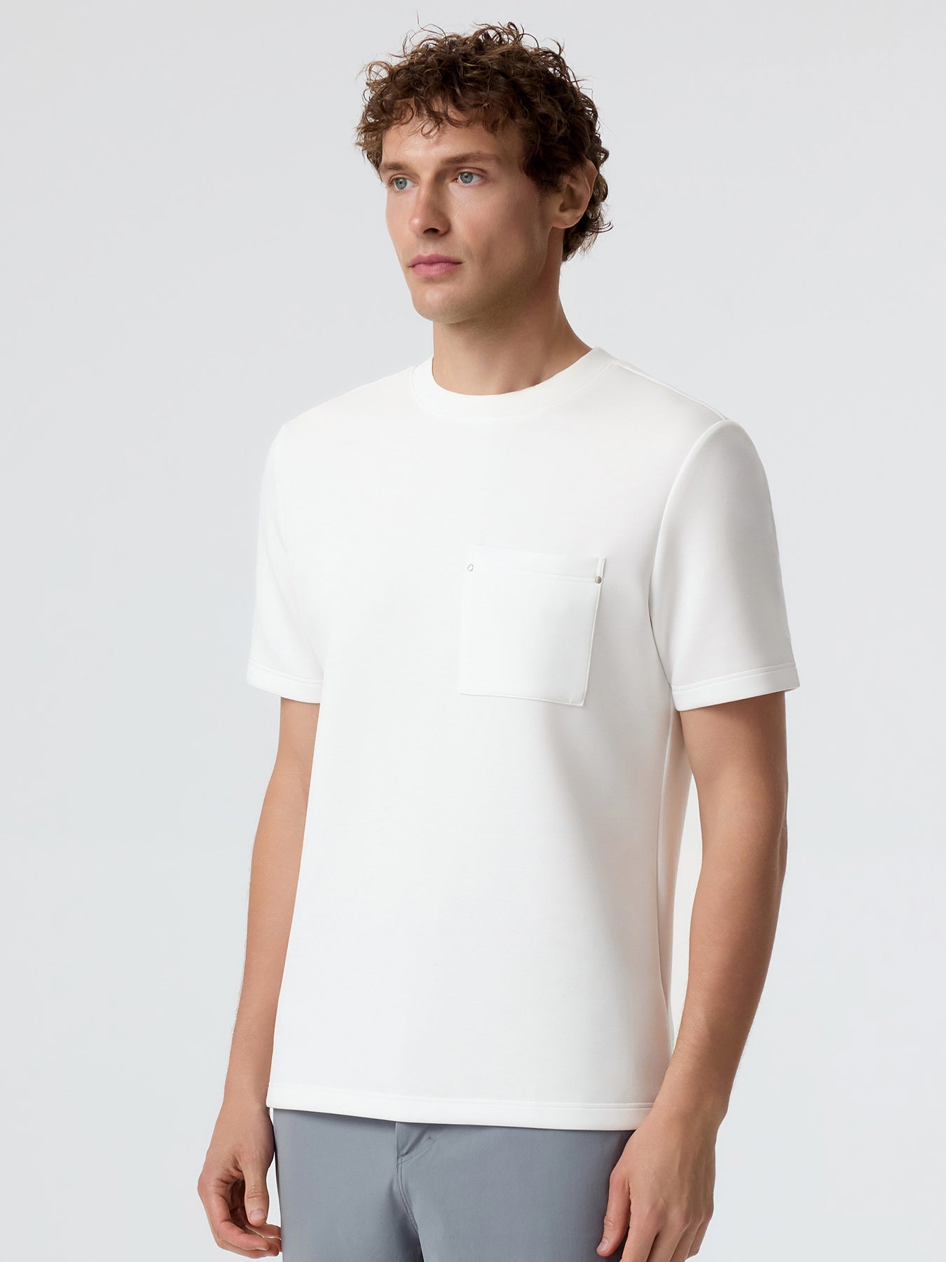 Modal Blend Pocket Tee with Rivet