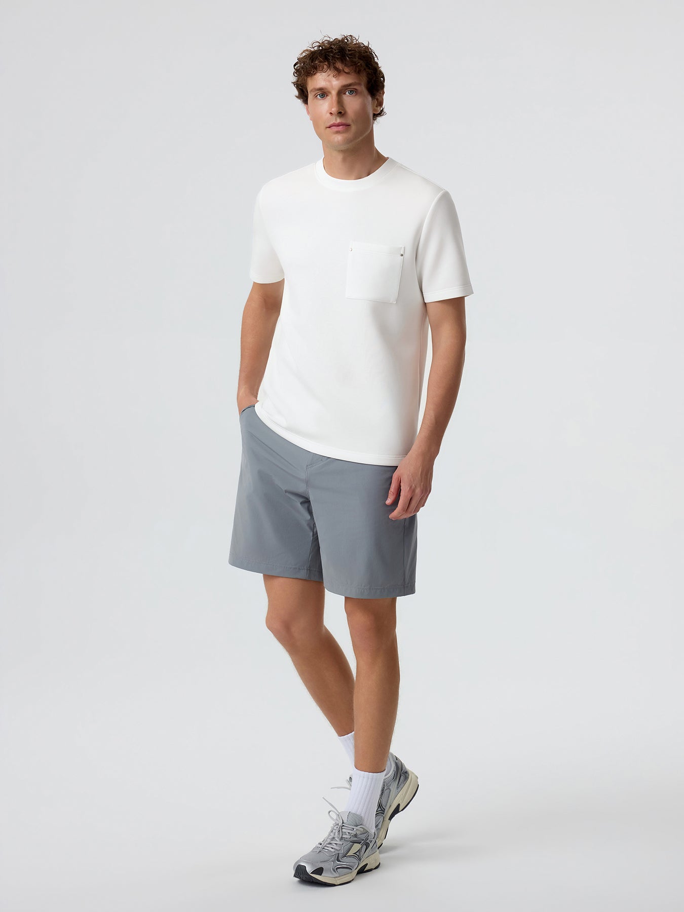 Modal Blend Pocket Tee with Rivet