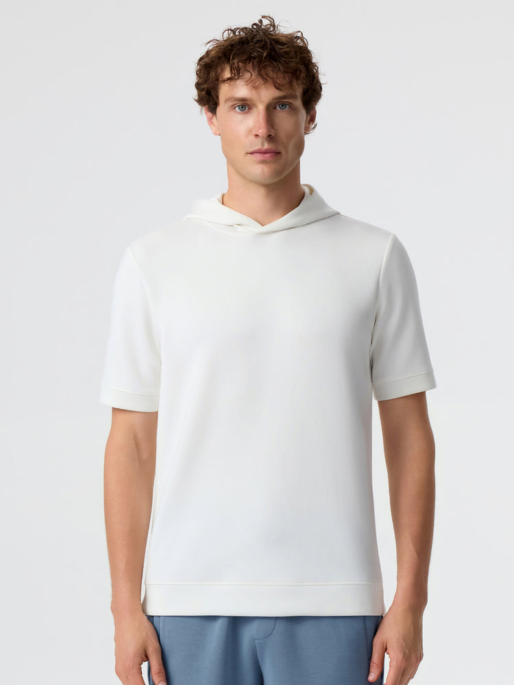 Modal Blend Short Sleeve Hoodie
