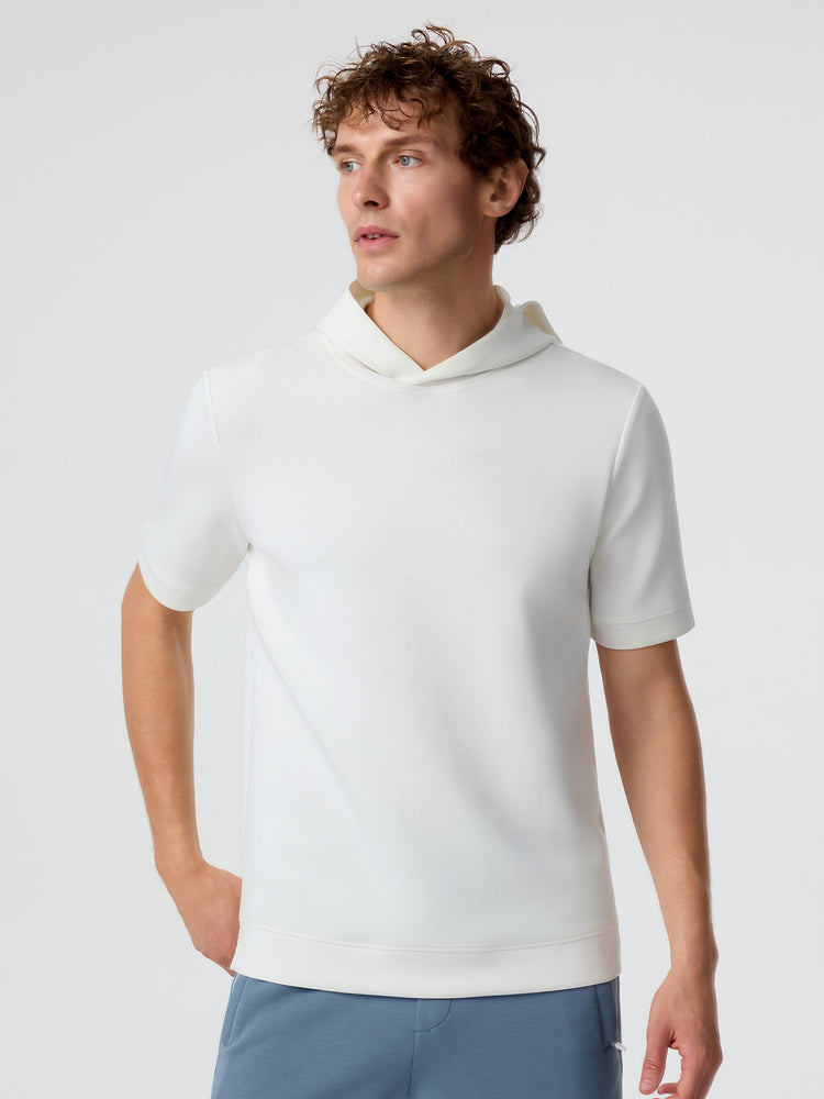 Modal Blend Short Sleeve Hoodie | 