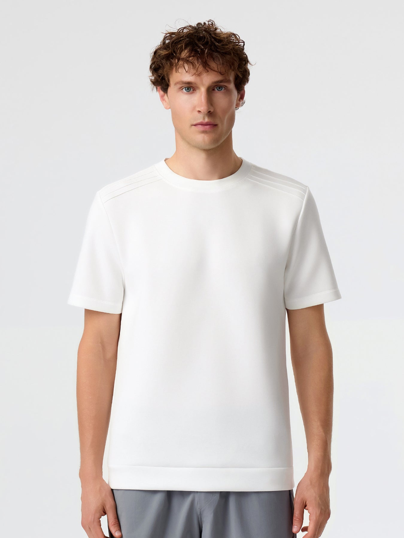 Modal Blend Short Sleeve Tee Shoulder Stitch