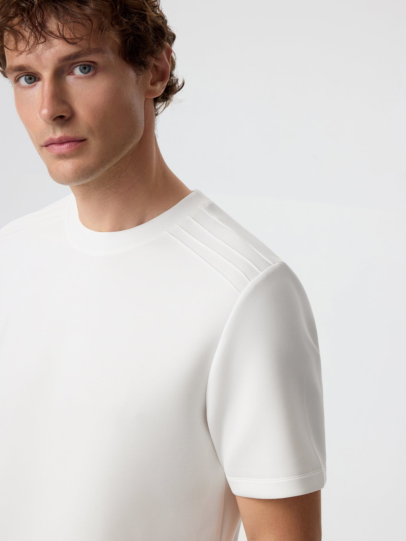 Modal Blend Short Sleeve Tee Shoulder Stitch