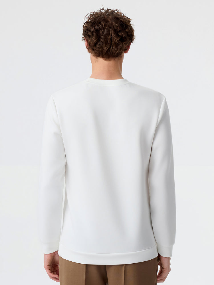 Modal Blend Long Sleeve Tee Shoulder Stitch