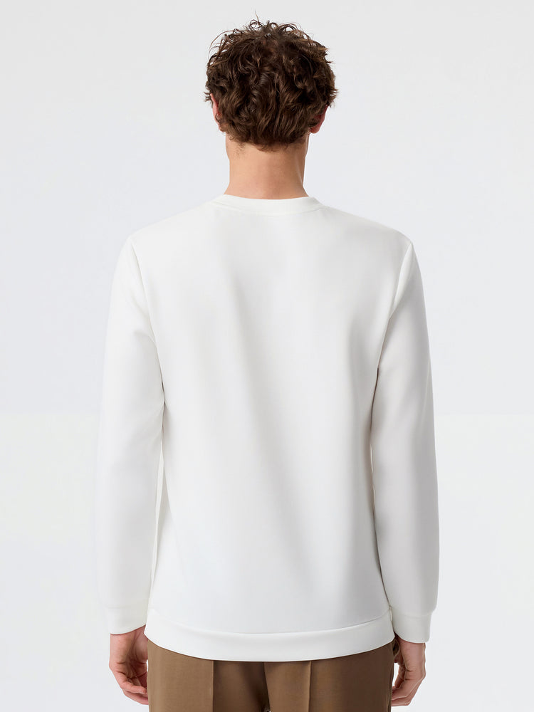 Modal Blend Long Sleeve Tee Shoulder Stitch