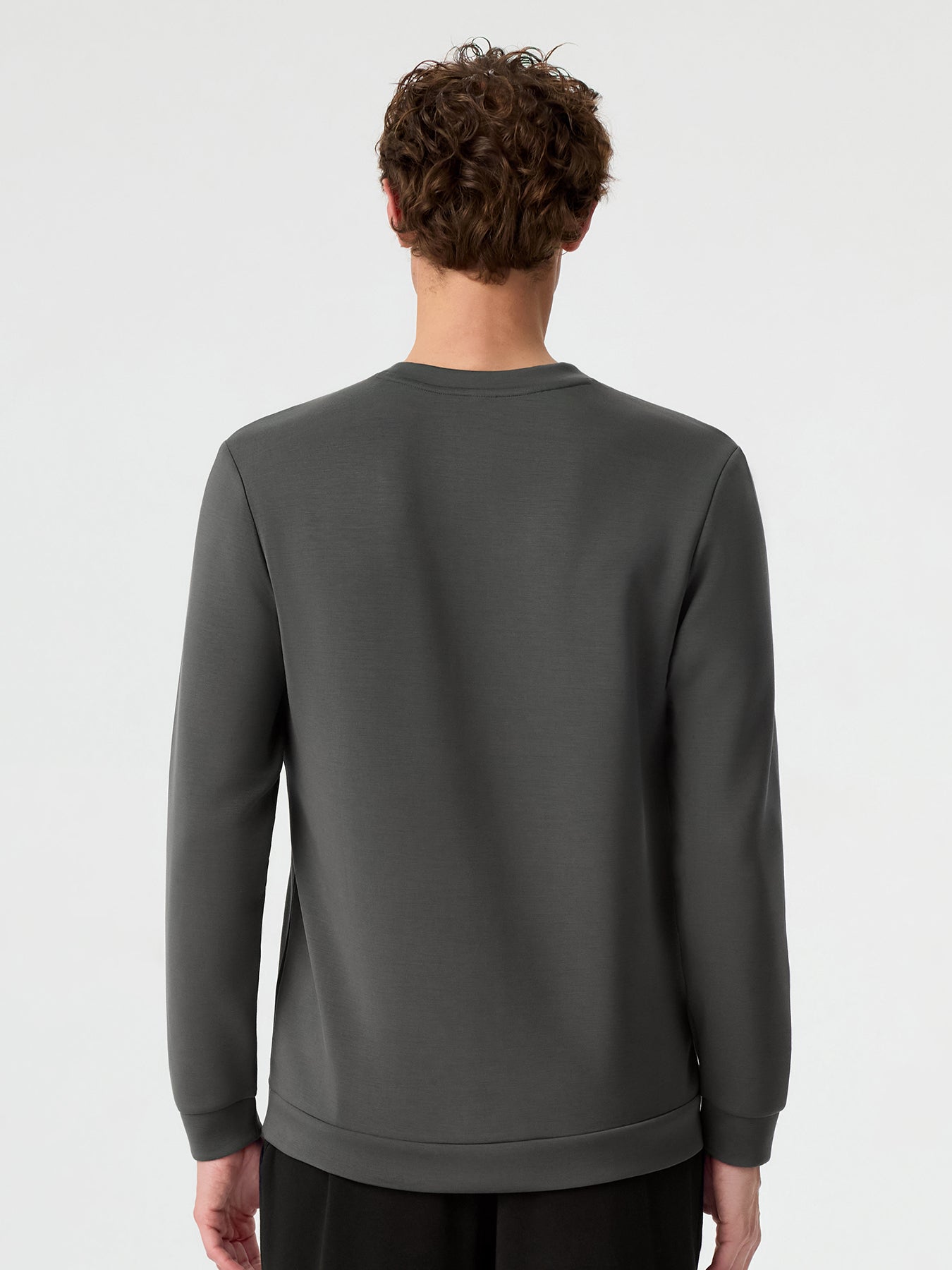 Modal Blend Long Sleeve Tee Shoulder Stitch