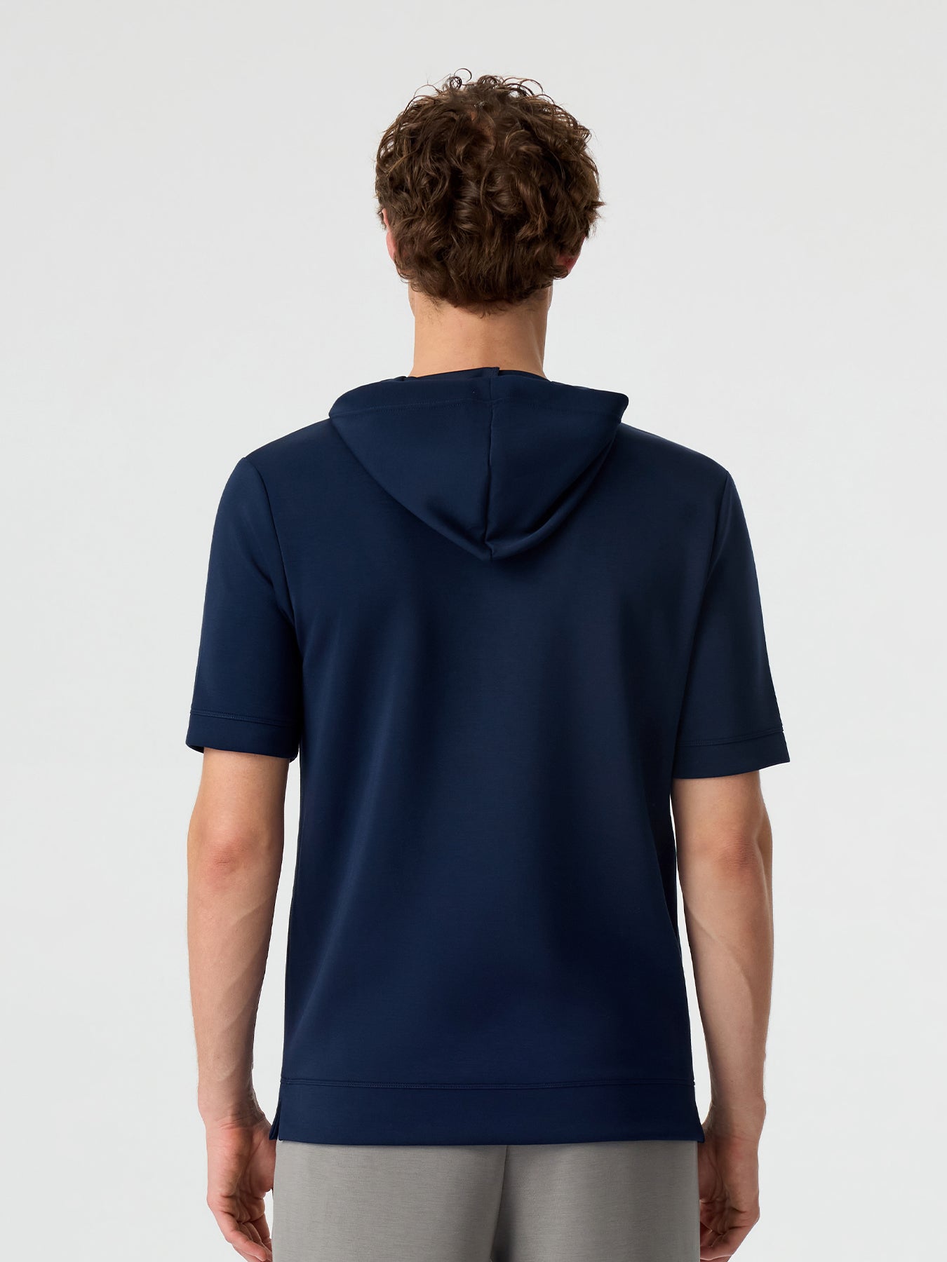 Modal Blend Short Sleeve Hoodie