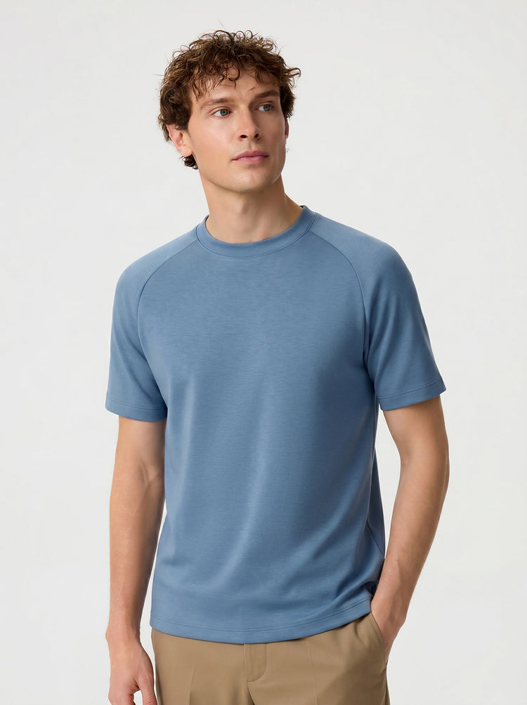 Modal Blend Short-Sleeve Raglan Tee | 