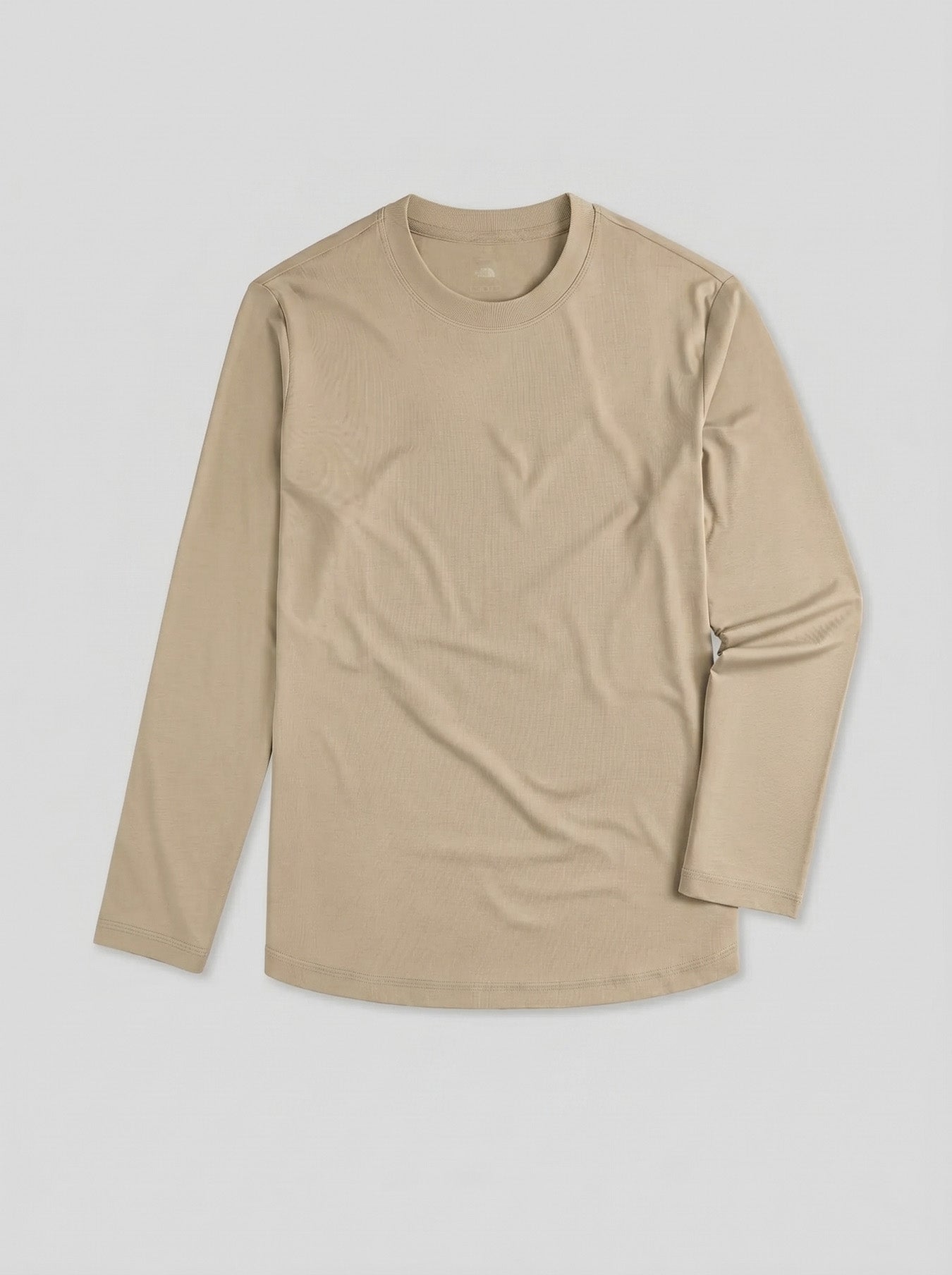 StaySmooth Long Sleeve Curve Hem Tee: Slim Fit