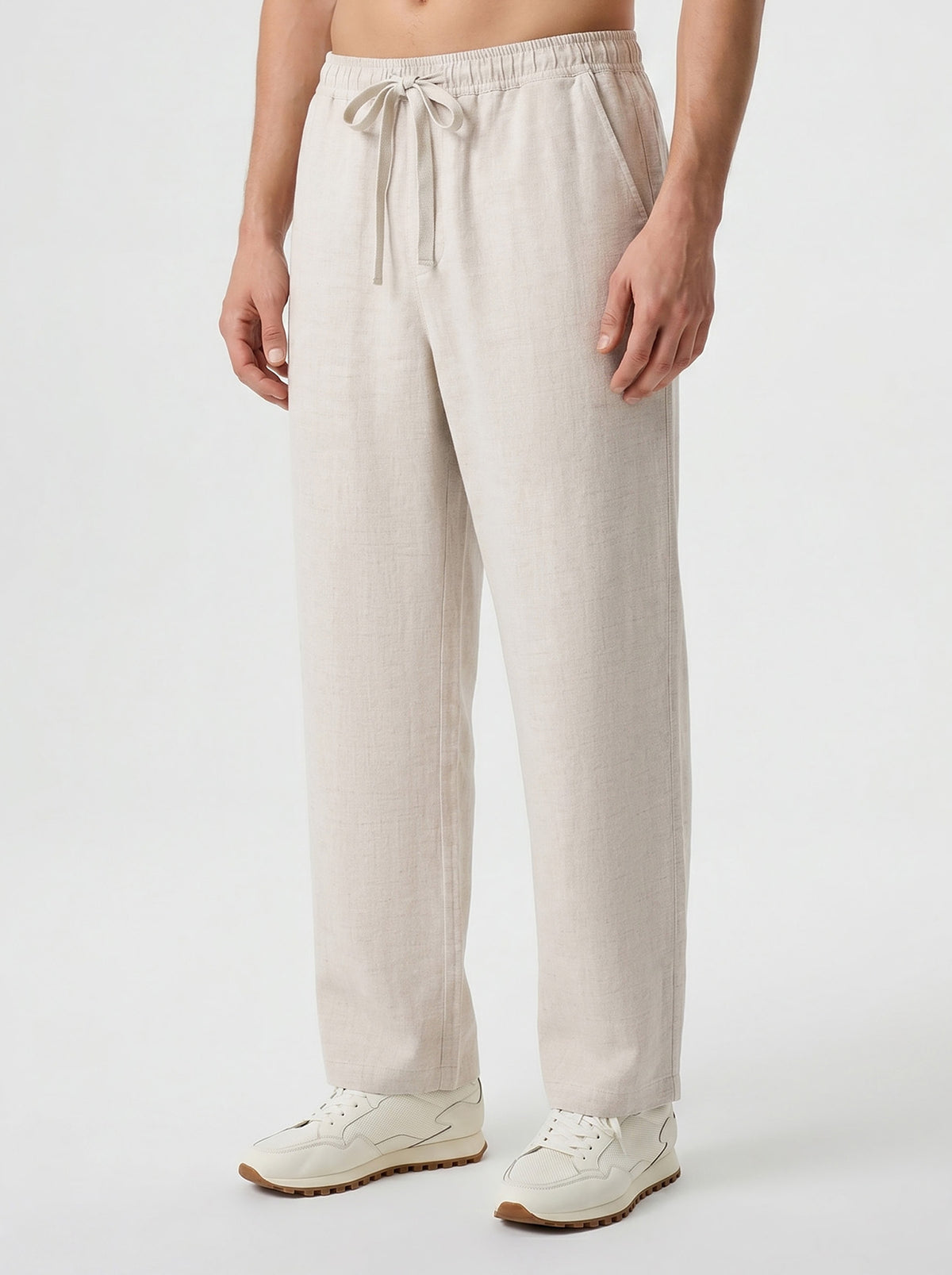 Leisure Linen Straight Leg Trousers 30"