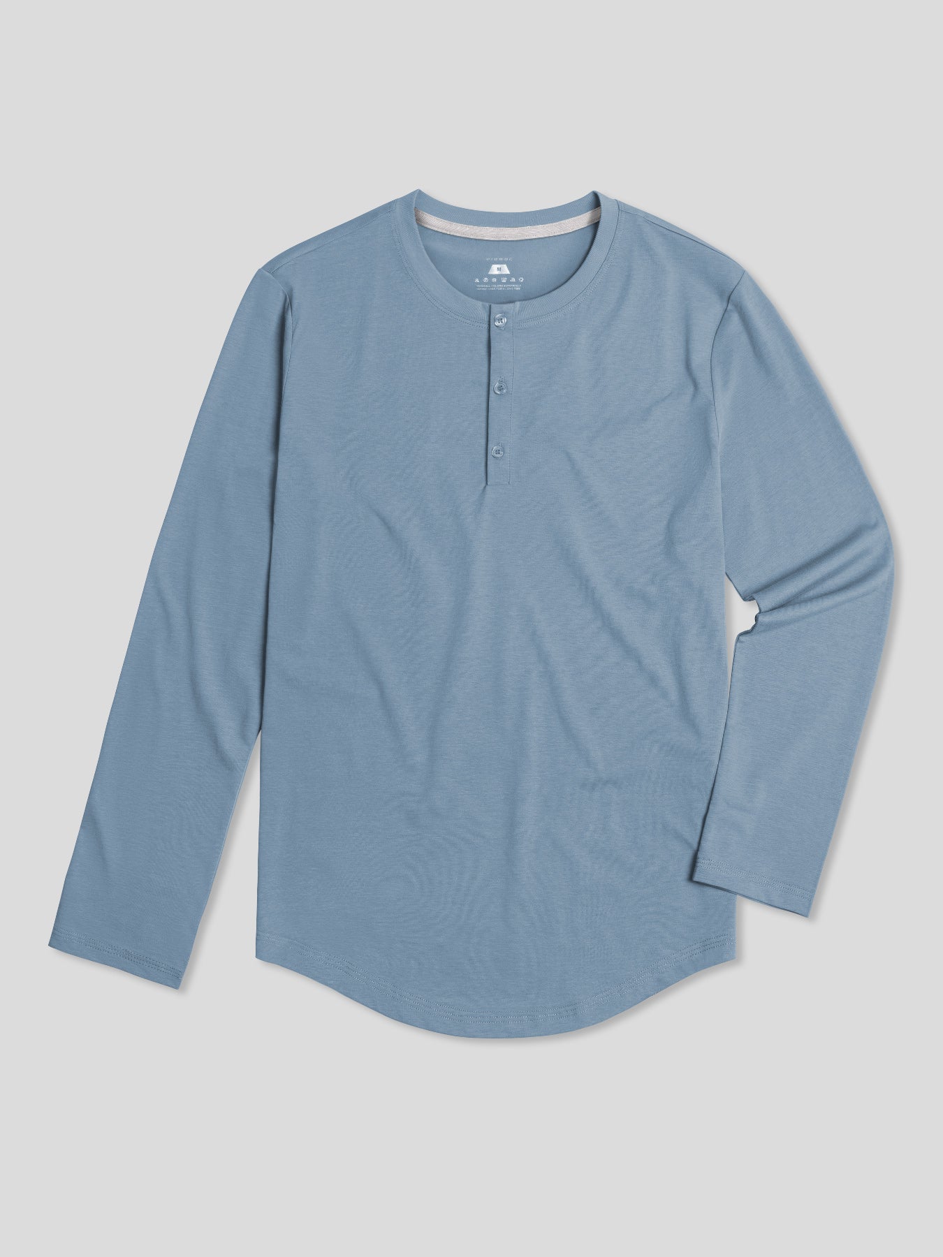 StaySmooth Long Sleeve Henley Drop-Cut Tee